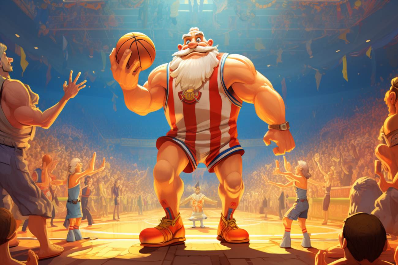 Koszykarz asterix na olimpiadzie